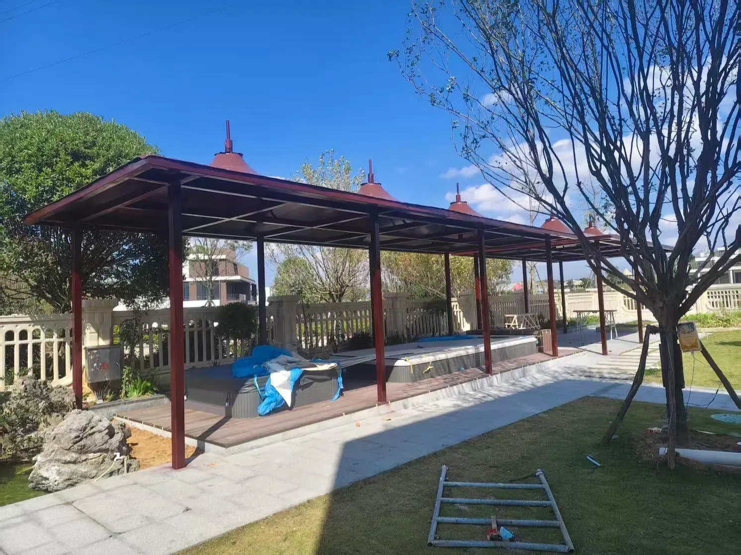 贵州关岭园区小区膜结构停车棚怎么选？本地源头工厂拆解三大坑，避开返修翻倍成本